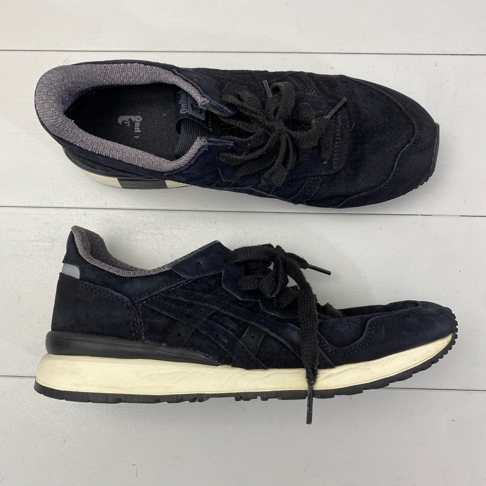 Onitsuka Tiger D701L Sneakers Mens 6.5 Navy Blue Suede Low Top Shoes
Womens 8